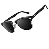 CGID MJ56 clubma Unisex Retro Vintage Sonnenbrille im angesagte 60er Browline-Style mit markantem...