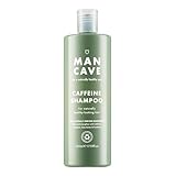 ManCave Shampoo Herren, 500 ml Koffein Shampoo, Shampoo gegen Haarausfall, Natürliche Formel für...