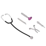 TIKATARER Spielzeug Stethoskop, 5 PCs Dollhouse Miniaturen Weihnachten Simulation Exquisit Doctor...