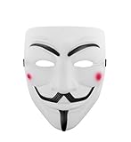Udekit Hacker Maske V für Vendetta Maske für Erwachsene Kinder Halloween Karneval Party Kostüm...