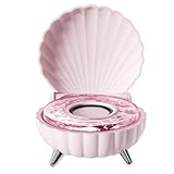 NAUXIU Tragbarer, schillernder, bunter Muschel-Bluetooth-Stereo-Lautsprecher, Soundbar-Player, bunt,...