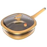 Générique Bratpfanne mit Antihaftbeschichtung | Bratpfanne mit Deckel | verstärkter für...