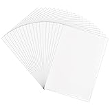 Colexy 50 Blatt Transparentpapier Premium A4 Durchsichtiges Papier Weiß, Bedruckbar Bastelpapier,...