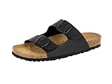 Lico Herren Bioline Man Pantoletten, Schwarz, 45 EU