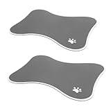 VICASKY 2 Stück rutschfeste Napfunterlage in Knochenform für Kleine Hunde und Katzen wasserdichte...