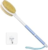 HORJOR Rückenbürste zum Duschen, Badebürste mit Langem Stiel 44cm Duschbürste Rücken,...