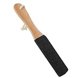 VINTORKY Doppelseitiger Pediküre hornhautentferner mit Ergonomischem Holzgriff Fußfeile für Harte...