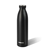 wenco Trinkflasche Edelstahl 0,75l / 750ml isoliert und auslaufsicher für kalte und heiße...