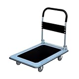 Schwerlast-Flachbett-Sackkarre mit klappbarem Design für Lagertransport und Lieferlogistik