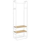VASAGLE Garderobenständer, Garderobe, Kleiderständer, mit Schuhablage, Schuhregal, Flur,...