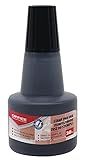 OFFICE PRODUCTS Stempelfarbe zum Nachfüllen für Stempelkissen/ 30 ml/Farbe: Schwarz/Universale...