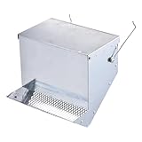 Kaninchen Futterautomat - Futterautomat Kaninchenkäfige, Verzinkter Futtertrog Mit Deckel | Metall...