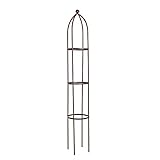 ESTEXO Rankhilfe Ranksäule Rankgitter 200cm Edel-Rost Rankobelisk Rosenturm Rankgestell für...