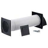 LIRAST 100mm Dezentrale Lüftungsanlage mit Wärmerückgewinnung - Wandlüfter mit Schalter -...
