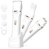 Rasierer Damen, 3 in 1 Elektrische Intimrasierer für Frauen für Bikinizone, Gesicht und Körper...