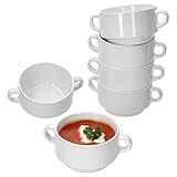 MamboCat 6er Set Stiva Suppenschale 250 ml I Weiß I Für 6 Personen I Suppentasse, Suppenterrine,...