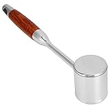 aqxreight Fleischhämmer aus Edelstahl 304, Doppelseitiges Fleischklopfer-Werkzeug mit Holzgriff,...