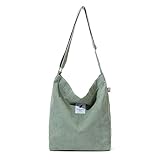 Jiliyote Cord Umhängetasche damen groß Schultertasche Damen cord Tasche mit reißverschluss,Tasche...