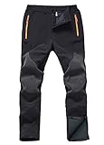 Gash Hao Herren Wasserdicht Winddicht Wanderhosen Ski Hosen Warme Softshellhosen Winter Outdoorhose...