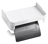 WIQUYBML Papierrollenhalter Toilettenpapierhalter Badezimmer-Toilettenpapierhalter Regal...