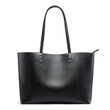 KALIDI Handtasche Damen Groß Shopper Tasche Damen PU Leder Tote Bag Wasserdichte Henkeltaschen mit...