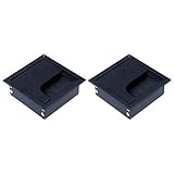 WDONAY 2 Stück Zinklegierung Desktop Wire Box Square Brush Wire Box Flip Wire Box 3.15'×3.38'...