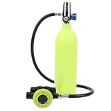 Gugxiom Tauchflasche, 1 L Mini-Tauchflasche mit Konstantem Druck, Tauchflaschen mit 10–15 Minuten...