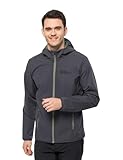 Jack Wolfskin Herren BORNBERG Hoody M Softshelljacke, Ebony, XXL