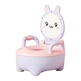 Potty Training Toilet – Tier-Toilettensitz mit Urinschutz und Rückenstütze – Tragbarer...