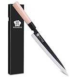 WILDMOK Sashimi-Messer 25,5 cm – Perfektes Yanagiba-Messer zum Schneiden von Sushi, Filetieren und...