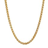 hoplo holzenplotz 1,1 mm 585-14 Karat Gold Halskette Zopfkette massiv Gold hochwertige Goldkette -...