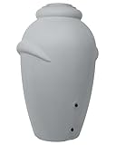 Ondis24 Regentonne Regenfass Regenwassertonne Wasserbehälter Amphore Grau 360L aus stabilem...