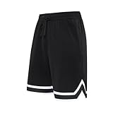 Generisch Fußballhose Street Einfarbig Basketball Sport Cropped Hosen Shorts Herren Mit Tasche...