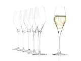 Stölzle Lausitz Champagnergläser Quatrophil 290ml I Champagnerkelche 6er Set I Schaumweingläser 6...