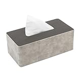 LARENNT PU-Leder Taschentuchbox, 24×12×9cm quadratische Kosmetiktücher Box, Taschentücher Box...