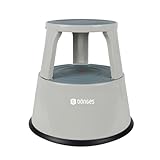 Dönges Rollhocker aus Metall | Bis 150 kg Tragkraft | TÜV & GS geprüfter Tritthocker für Büro,...