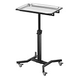 POARMEEY Tattoo-Tablett mit Rädern, Trolley, höhenverstellbar, Tattoo-Ständer Rolltablett für...