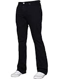 Enzo Herren-Jeans, Bootcut, weites Bein, Stretch, Glocke, ausgestellt, Denim-Hose, alle...