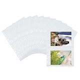 HERMA 7587 Fotohüllen für Ordner, 10 Stück, 13x18 cm quer, 2 Fächer geteilt, beidseitig...
