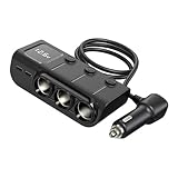 HUANGING Verbessertes 120-W-Schnelllade-Autoladegerät mit 3 USB-A- und 2 USB-C-Ports für mehrere...