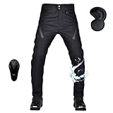 oFzimTo Motorradhose Herren mit Protektoren, wasserdichte Motorrad Hosen Herren, Cargo...