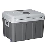 Juskys elektrische Kühlbox 40 Liter 12 V / 230 V für Auto, Lkw, Reisemobil, Camping - Mini...