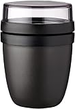 Mepal - Lunchpot Ellipse - Nordic Black – 500 ml praktischer Müslibecher, Joghurtbecher, To go...