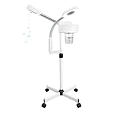 Gesichtsdampfer Porenreiniger 2 in 1 Kosmetikstudio Gesichtssauna Verdampfer mit 5 Fache LED...