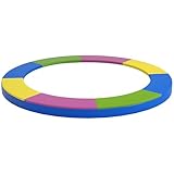 SPORTNOW Trampolin Randabdeckung Ø305 cm breit, Reißfest UV-resistent Federabdeckung, Wasserdicht,...