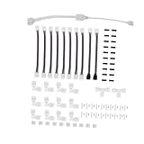 Vaguelly Rgb LED Lichtleisten Verbinder Polig Solderless LED Strip Jumper Anschluss für...