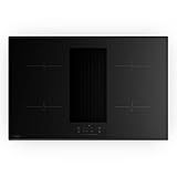 Klarstein Velaire Induktionskochfeld mit Dunstabzug - 80cm, 4 Zonen, 8400W Boost, Touch-Slider,...