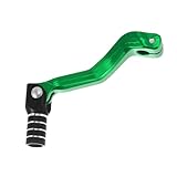 A ABSOPRO Faltbarer Motorrad-Schalthebel für Kayo T2 Pedal-Schalthebelarm Grün Schwarz Silberton