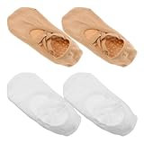 ARTSEWPLY 2 Paare Rutschfeste Damen Pilates Socken mit Grip Atmungsaktive Yoga Barfuß Workout...