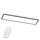 EGLO LED Deckenleuchte Bottazzo, Deckenlampe 100x25 cm, Panel ultraflach aus Aluminium, Kunststoff...